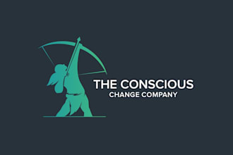 give a high quality archer and painting logo design for you