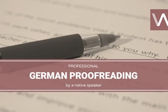 proofread your german text