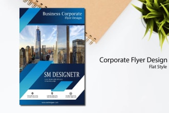 design a modern corporate flyer or leaflet for your business
