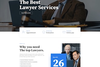 design attorney, lawyer and law firm wordpress website