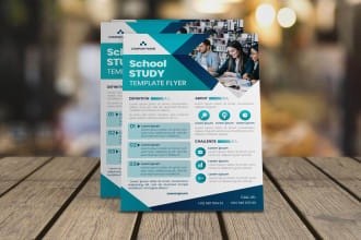 design education, case study, professional flyer poster