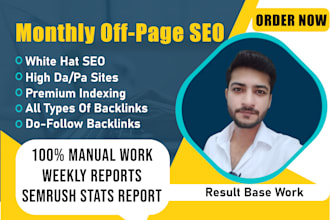 do complete monthly SEO service for google top ranking