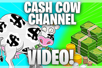 create and grow exceptional youtube cash cow videos for you