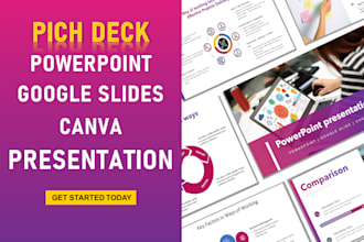 design powerpoint presentation template and pitch deck