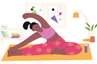 create yoga, exercise or any fitness body illustration