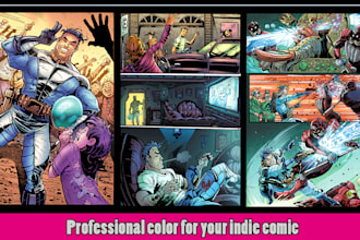 do professional color for your comicbook or illustration