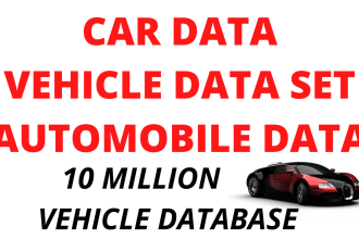 give car vehicle automobile database for your business