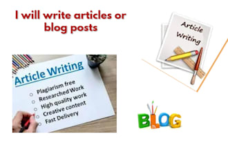 write  blogs for you