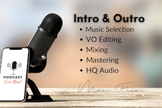 produce your professional podcast intro and outro