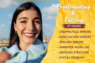 proofread and edit english, spanish and french in 12 hours