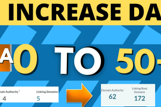 increase moz domain authority da50 plus with HQ SEO backlinks