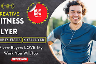 design fitness flyer for you in 10 hours