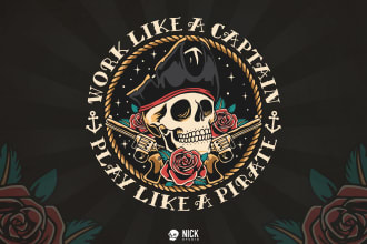 make t shirt design with vintage illustration for your brand