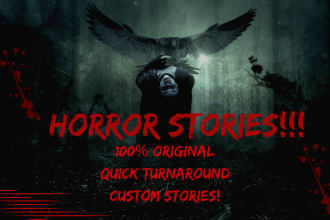 write unique horror, fantasy, and true crime reddit stories