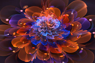 make you a Beautiful virtual electric FLOWER