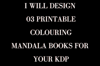 design printable colouring mandala books for kdp