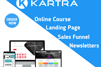 build kartra sales funnel, kartra website, membership and landing page