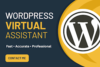 be your wordpress virtual assistant for wordpress admin tasks