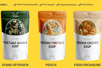 do an attractive pouch, food packaging and stand up pouch