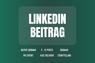 write a linkedin post