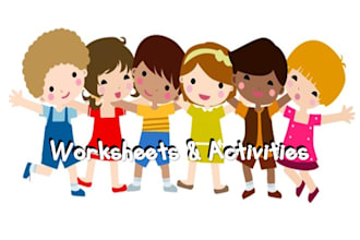create worksheets or activities for elementary level content