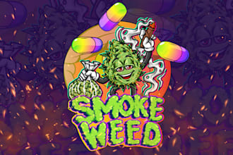 do amazing, cannabis ,weed ,marijuana mascot