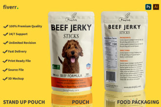 do attractive mylar bag, pouch bag, and pet food design