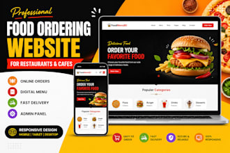create an ecommerce food ordering website