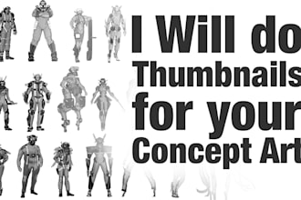 do thumbnails for your concept art development