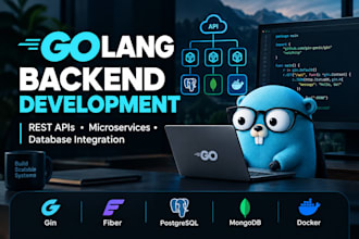 develop a golang backend and rest apis