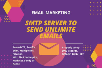 configure SMTP server to send unlimited emails with mailwizz