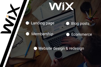 design, redesign, update and customize your wix website, wix ecommerce