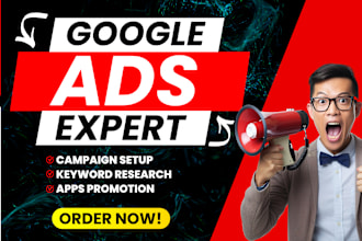 setup and manage your google ads adwords PPC campaigns