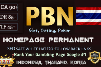 do high quality thai dofollow SEO link building DR authority thailand backlinks
