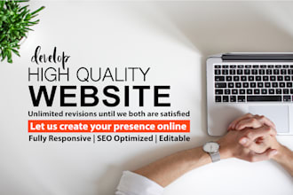 develop high quality and responsive business website