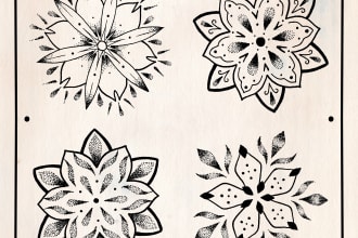 create a custom mandala style tattoo design for you