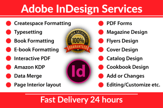do or edit any adobe indesign project