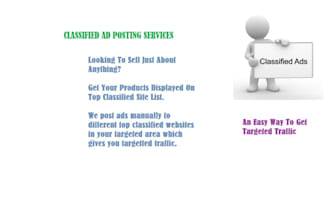 submit your ad in top 15 Classified ad directories