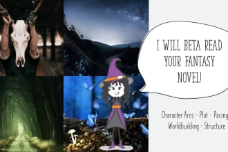 beta read your fantasy novel with a readers love and honesty