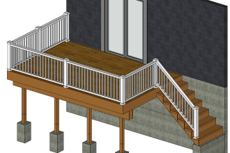 provide you deck patio permit drawing set