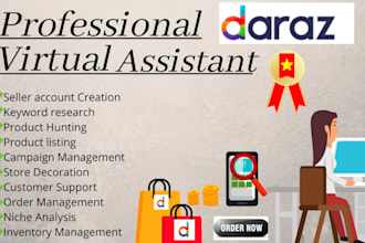be your daraz virtual assistant VA hunting to ranking