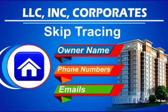 provide you llc, inc, trust, corporates owner skip tracing services