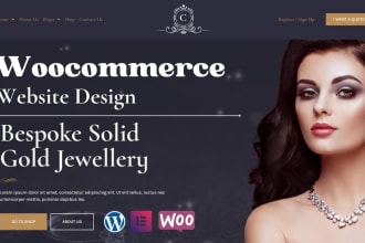 design wordpress ecommerce website, woocommerce store, online store develop