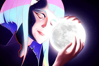 draw cinematic anime character portrait