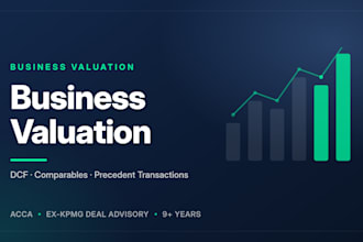 do a business valuation report with dcf and comparable analysis