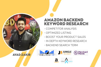 do seo of amazon backend search term and competitor analysis