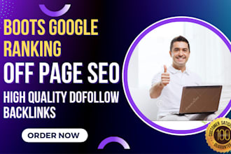 rank your website with monthly off page SEO service monthly on page manual links