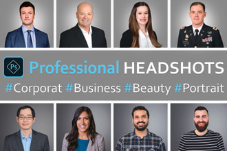 professionally retouch edit business, personal headshots, portraits