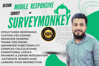 design the survey on surveymonkey