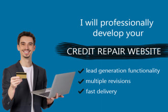 design credit repair website, insurance or finance website